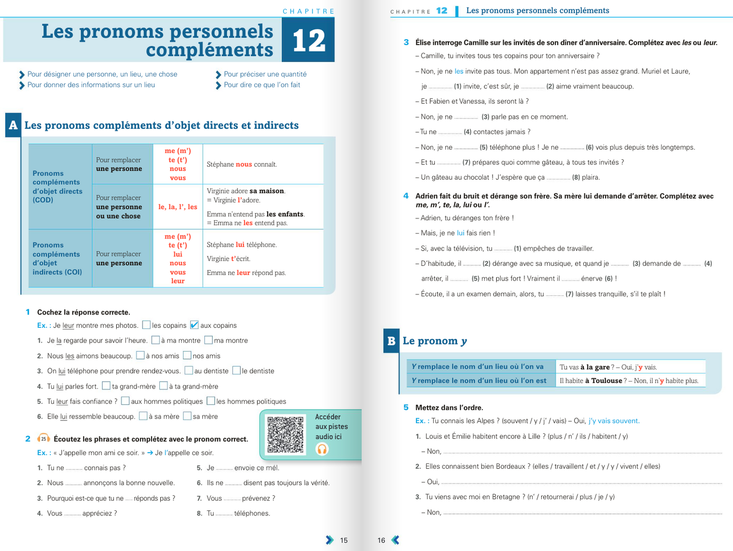 🇫🇷En Contexte - Exercices de grammaire A2 文法練習本