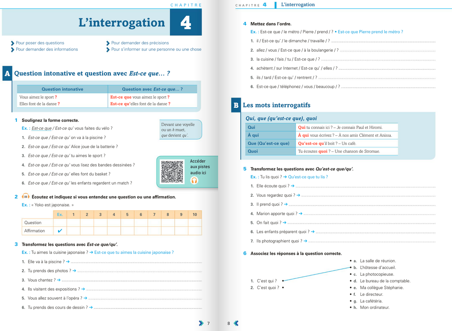 🇫🇷En Contexte - Exercices de grammaire A1 文法練習本