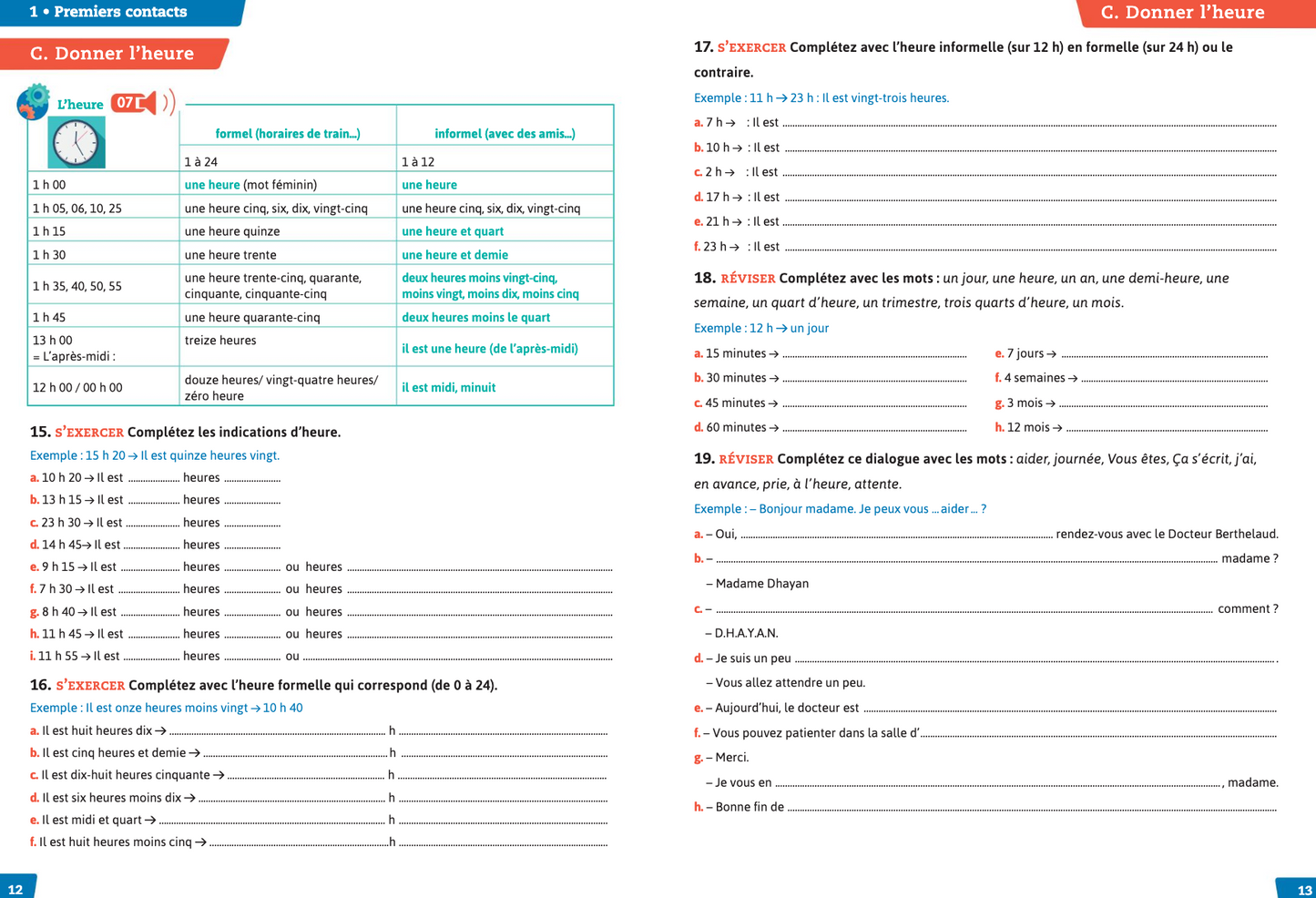 🇫🇷Pratique Vocabulaire A1/A2 - 法文單字練習書+解答